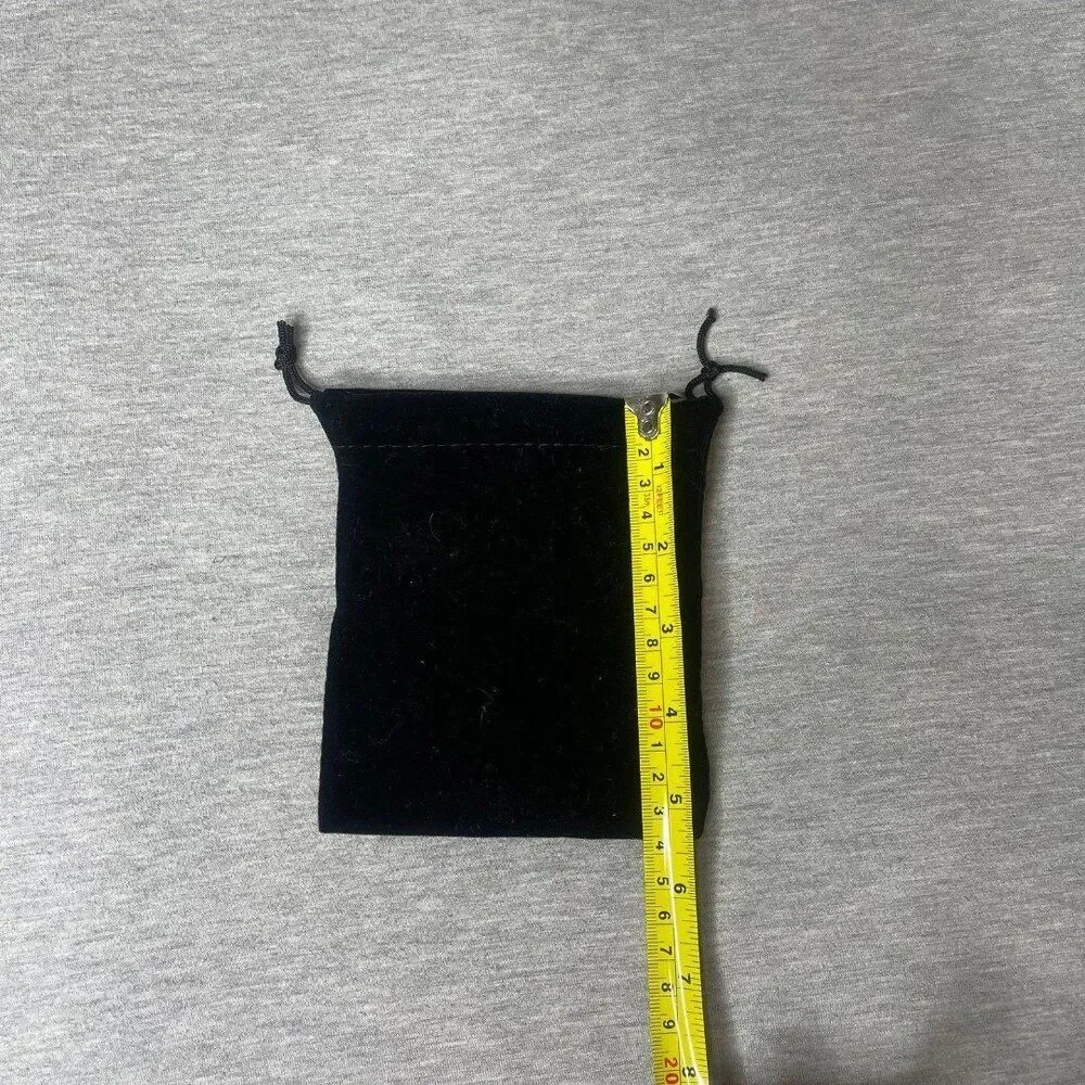 Solid Black Velour Gift Dust Bag 4.5” x 5.5”